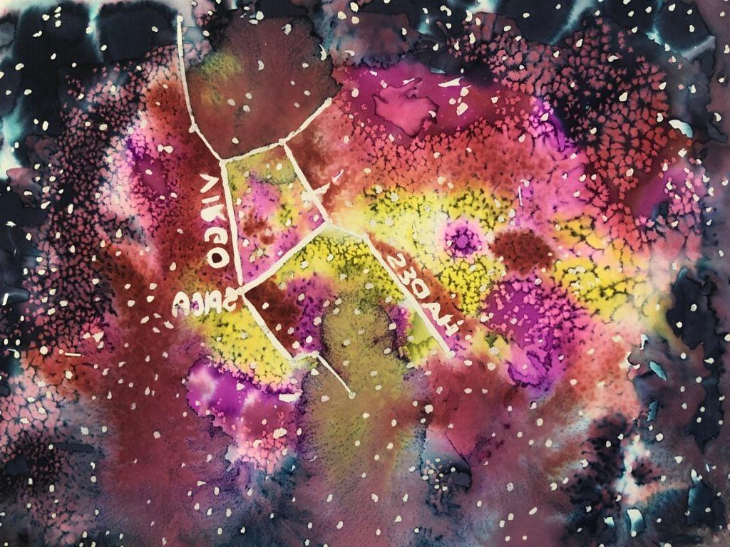 Elise Amundson, 11th Grade, "Watercolor Constellations"